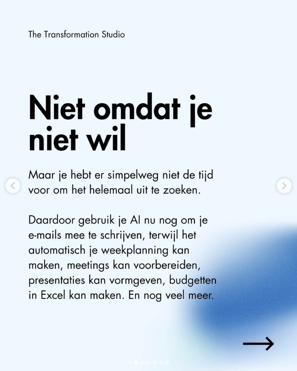 Oudere LinkedIn-carrousel zonder huisstijl